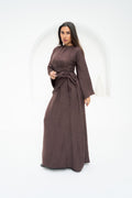 Dress Waist Cinched - Brown