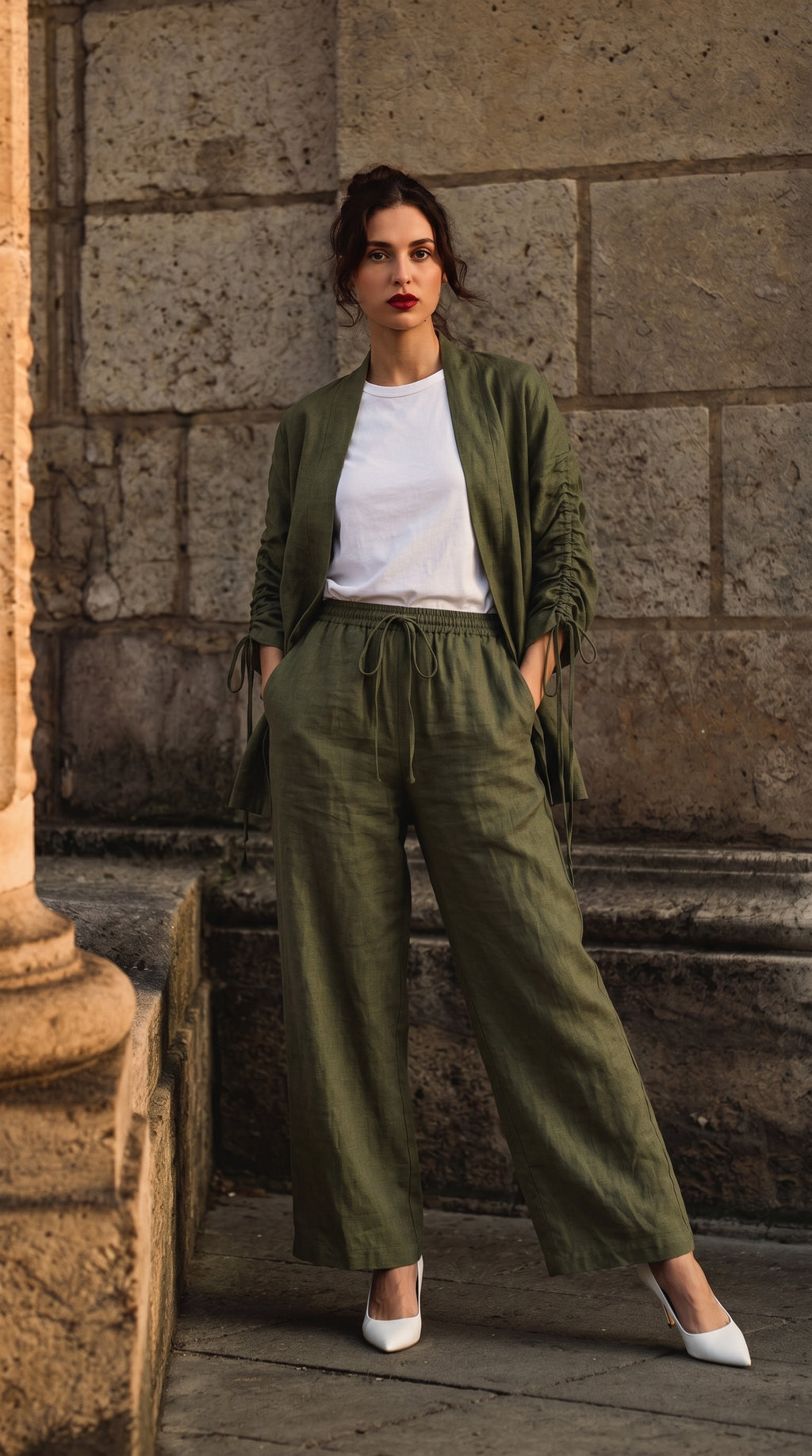 Sage Linen Set