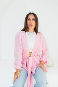 Aura Wrap Blouse - Powder pink