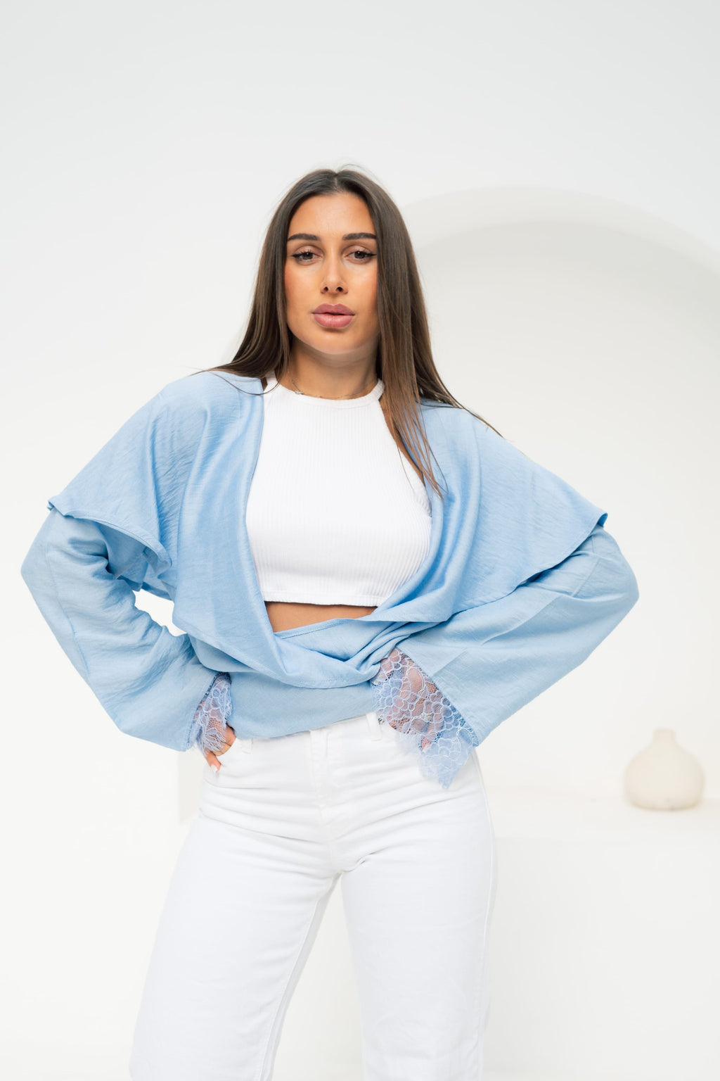 Butterfly Blouse - Baby Blue