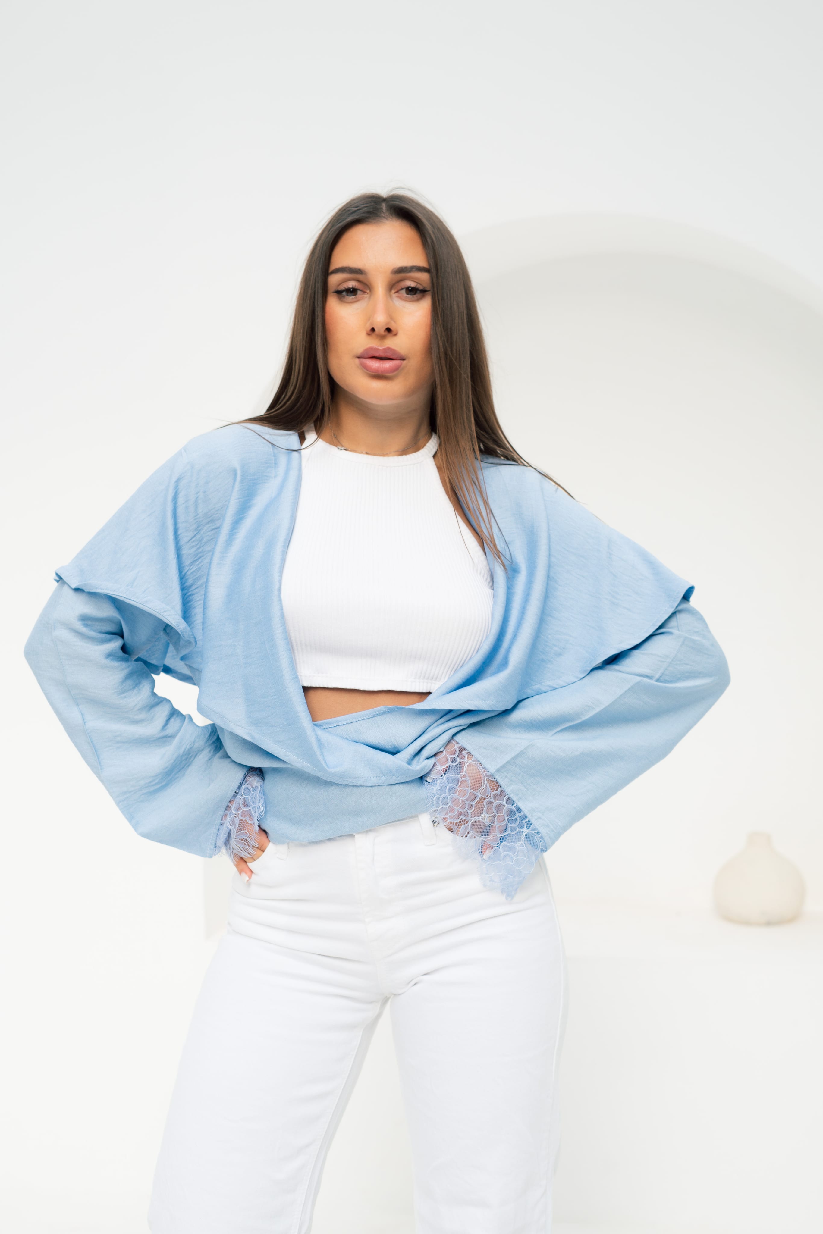 Butterfly Blouse - Baby Blue