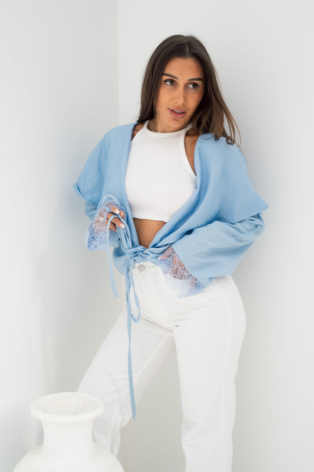 Butterfly Blouse - Baby Blue