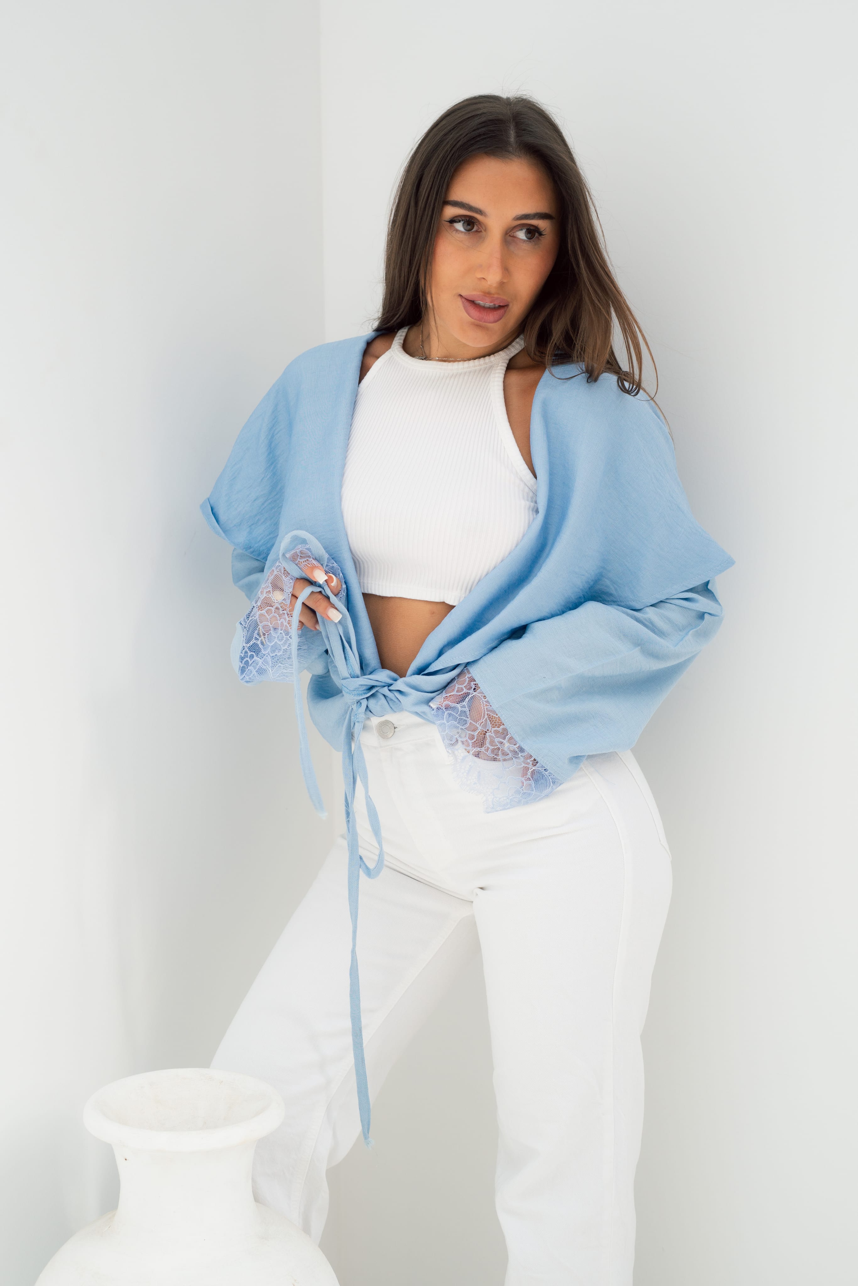 Butterfly Blouse - Baby Blue