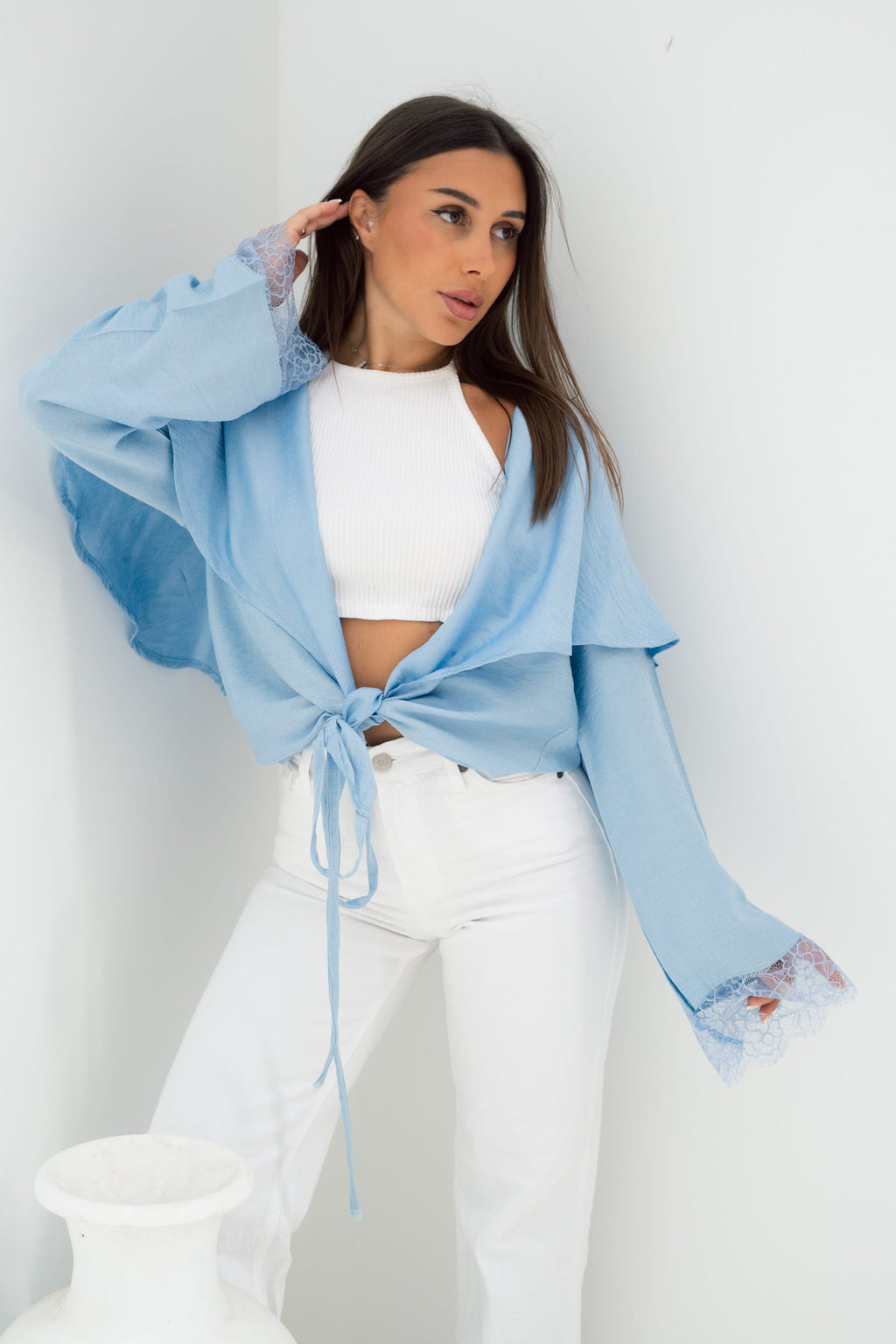 Butterfly Blouse - Baby Blue