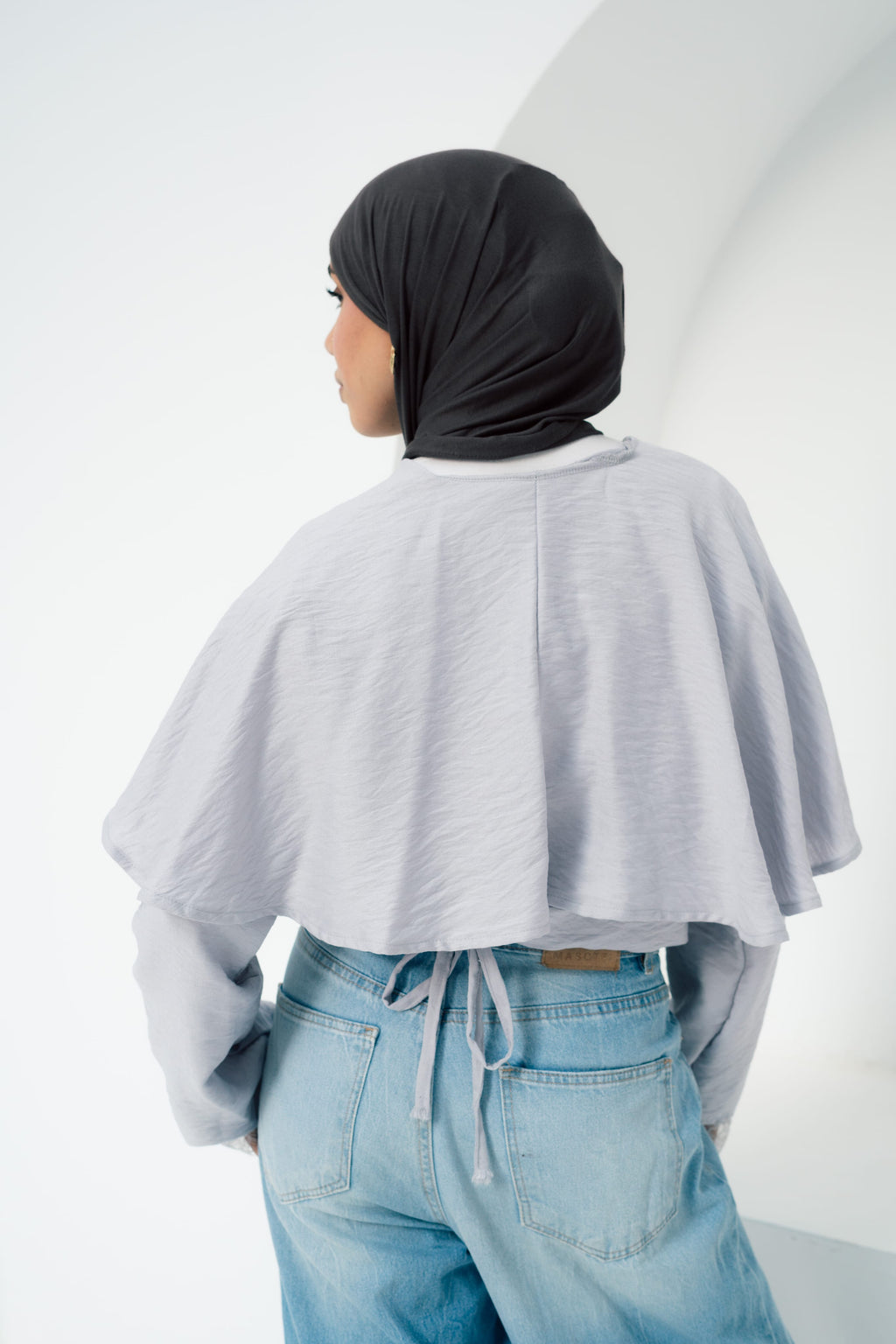 Butterfly Blouse - Light Grey