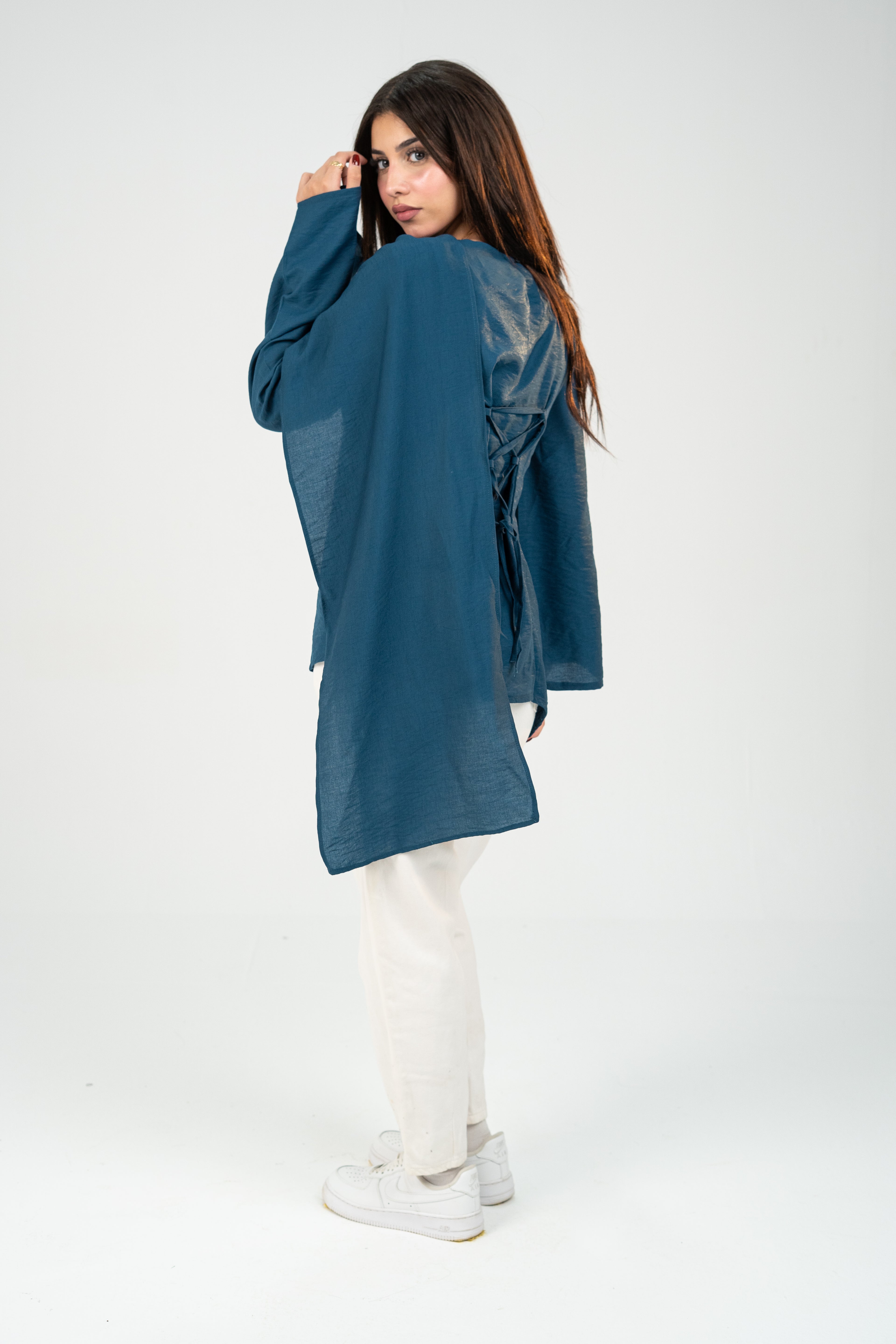 Shawl Petrol Blouse